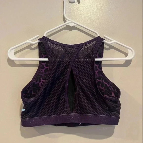 WITH X Peloton Sundays With Love Purple Sports Bra and Leggings SET - Picture 3 of 6